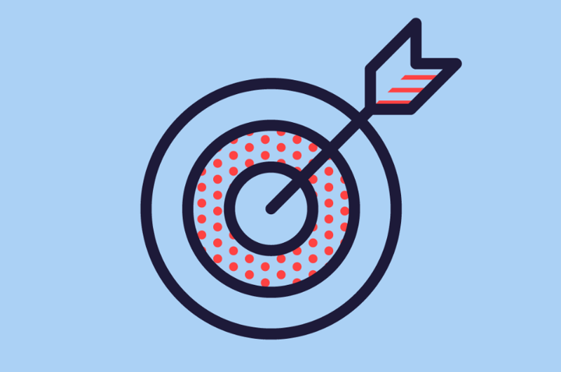 Målskive brugt som illustration til værktøjet: Velfærdsteknologisk implementeringstjek