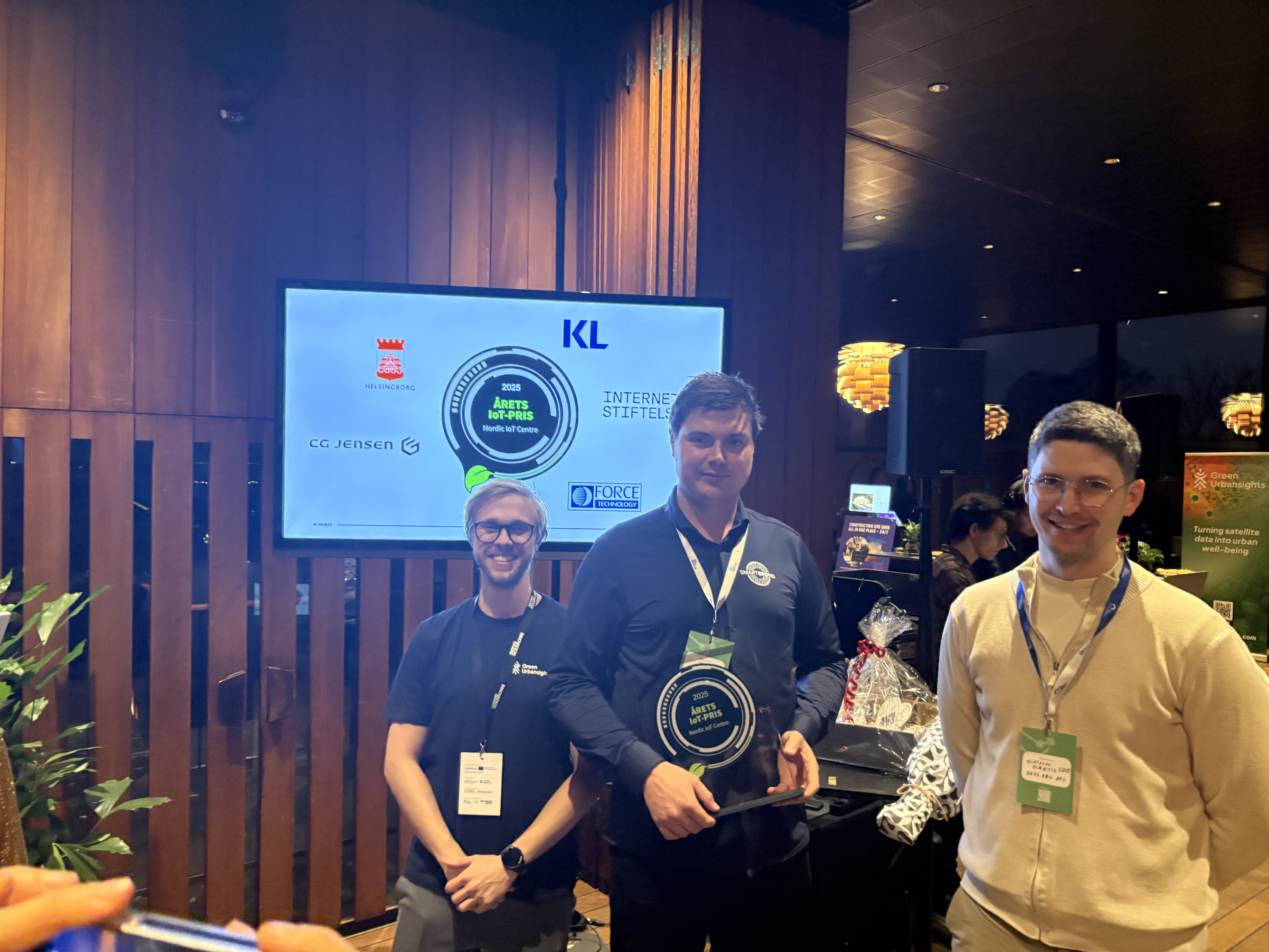SmartBrønd efter overrækkelsen af IoT-prisen 2025